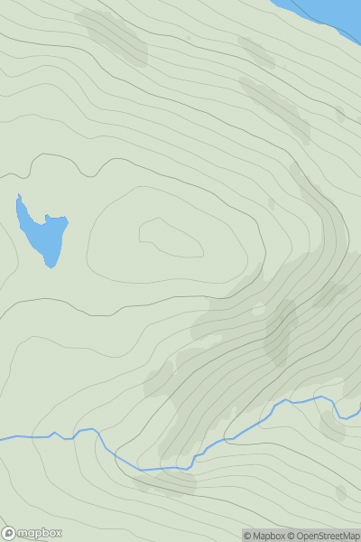 Thumbnail image for Creag nan Eun [Loch Tay to Perth] [NN705290] showing contour plot for surrounding peak
